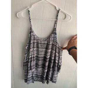 Multi-Layer Patterned Tank Top